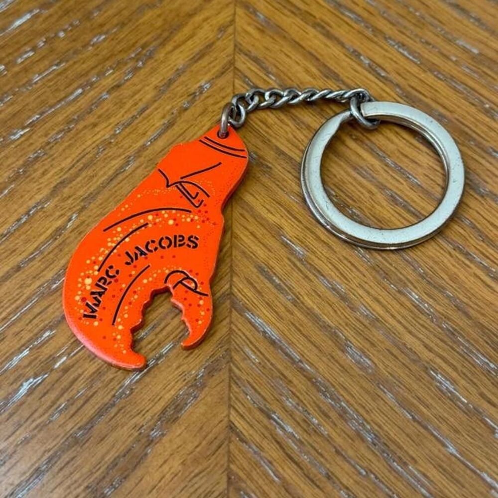 Marc Jacobs Orange Crab Bottle Opener Keychain